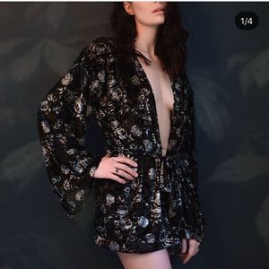 Handmade velvet robe